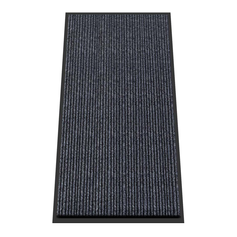 Kuyal front door mat 2x4 with non-slip backing for busy entryways