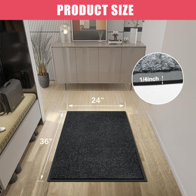 Kuyal front door mat in durable material withstands heavy foot traffic.