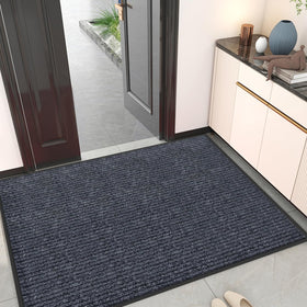 Kuyal front door mat non-slip backing reduces slips at entryways