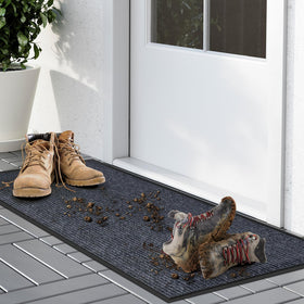 Kuyal indoor/outdoor mat absorbs dust and moisture to keep interiors cleaner