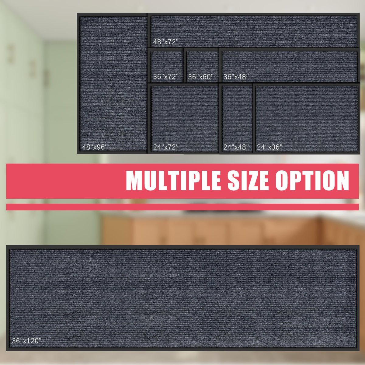 Kuyal porch entryway mat weather-resistant for all conditions