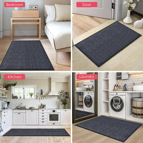 Kuyal weatherproof outdoor door mat withstands snow, rain, and mud