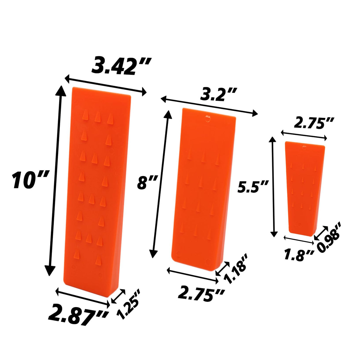 Kuzuryu 8-inch wedge with anti-slip teeth for reliable grip in rain