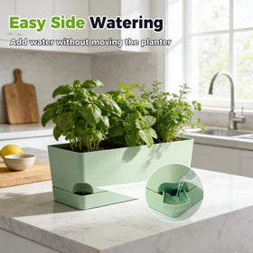 Durable plastic KvysFlourish planter suitable for indoors and outdoors