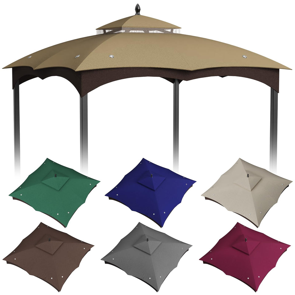 Kweetle 10x12ft canopy top for Lowe's gazebo, waterproof cover.