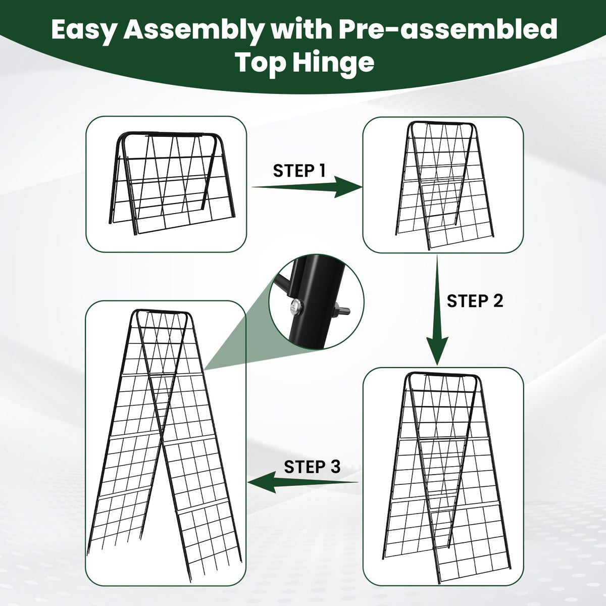 Kweetle A-Frame 1 cm thick frame for lasting rigidity.