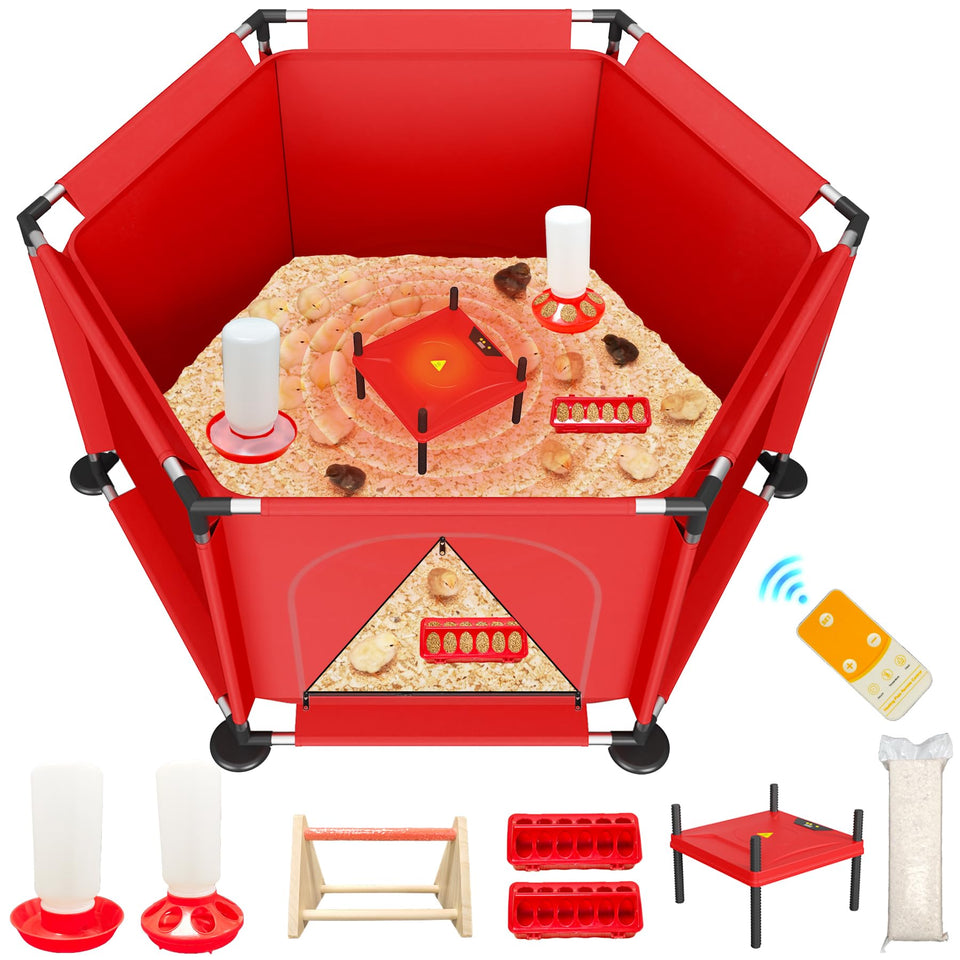 Kweetle brooder box for chicks setup shows rapid, tool-free assembly