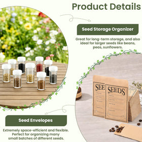 Kweetle portable seed storage with multiple handles for easy transport.