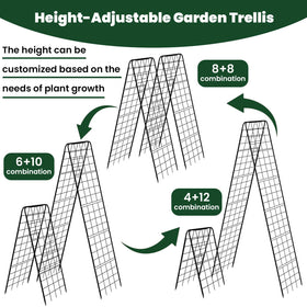 Kweetle unbreakable steel hinge trellis ensures sturdy construction.