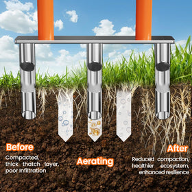 Kweetle weather-resistant lawn aerator endures outdoor use with reliable performance