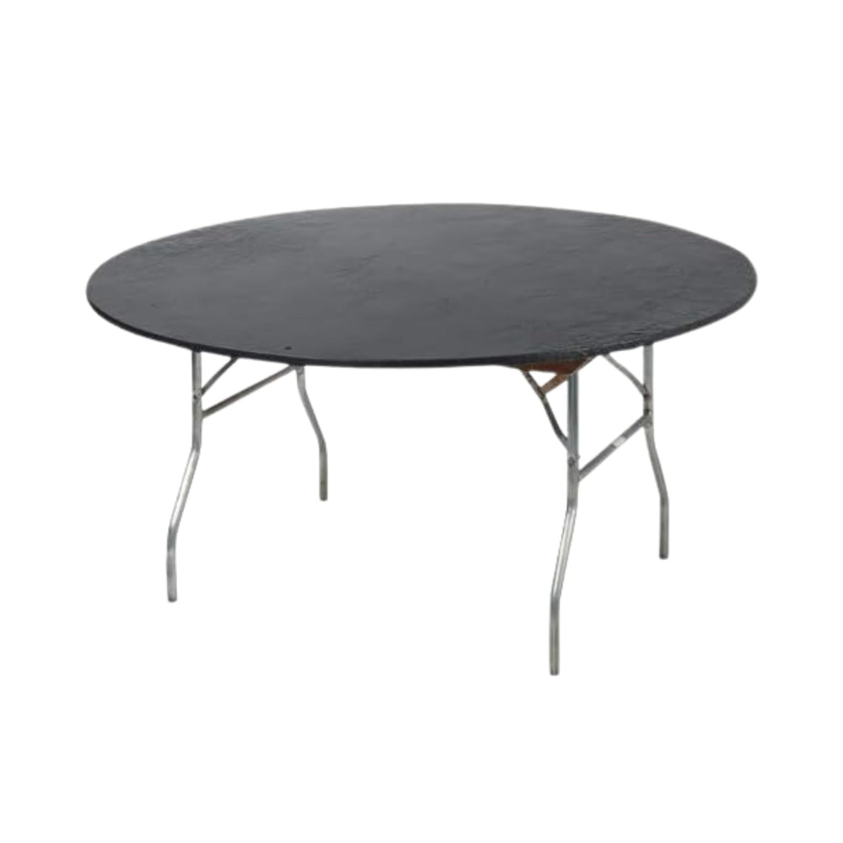 Kwik-Covers 60-inch round table cover on a table for a clean setup