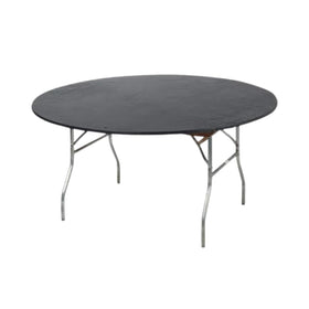Kwik-Covers 60-inch round table cover on a table for a clean setup