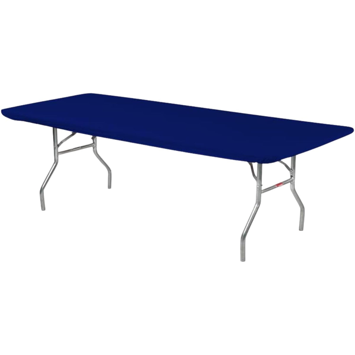 Kwik-Covers 6ft rectangle table cover with elastic edges for wind-resistant fit.