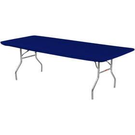 Kwik-Covers 6ft rectangle table cover with elastic edges for wind-resistant fit.