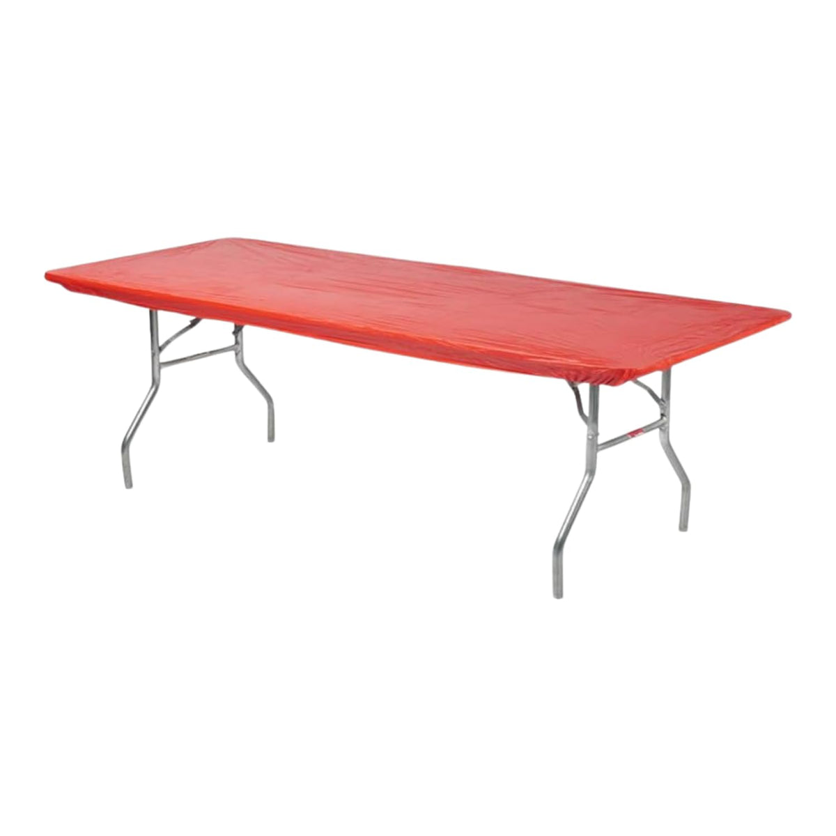 Kwik-Covers red 6ft rectangle table cover 5-pack secures tables during events
