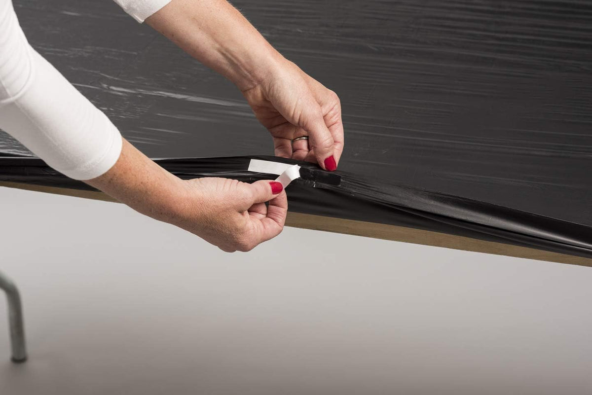 Kwik-Covers durable reusable design supports quick post-event cleanup.