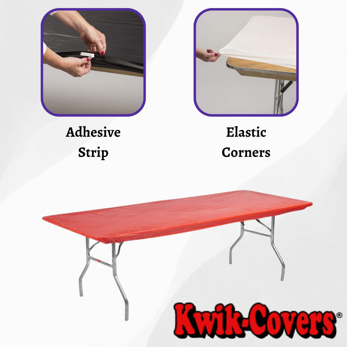 Kwik-Covers Real Red bundle pack ready for quick cleanup.