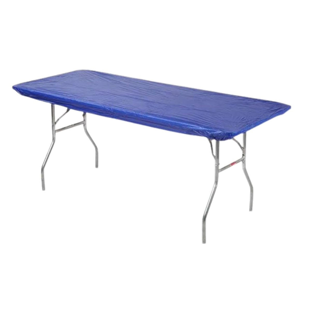Kwik-Covers royal blue bundle of five fitted covers for quick event setup.
