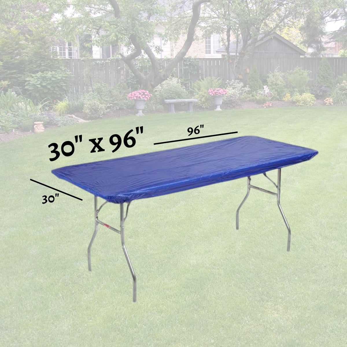 Elastic corners keep Kwik-Covers securely in place on windy setups.