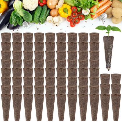 KXCOFTXI 50-pack grow sponges top view for hydroponics seed germination.
