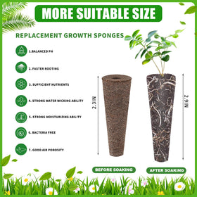 KXCOFTXI aerogarden refill sponges illustrate easy replacement pods.