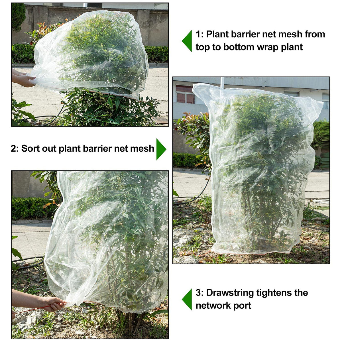 KXCOFTXI barrier nets deter birds and squirrels from crops