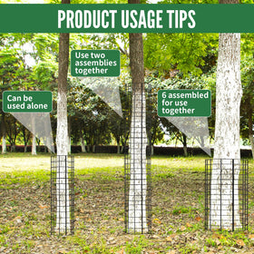 KXCOFTXI outdoor plant cages protect young trees without blocking airflow