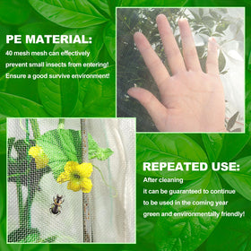 KXCOFTXI netting protects citrus, tomatoes, and berries from birds and pests