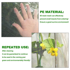 KXCOFTXI netting provides sun and frost protection for seasonal crops