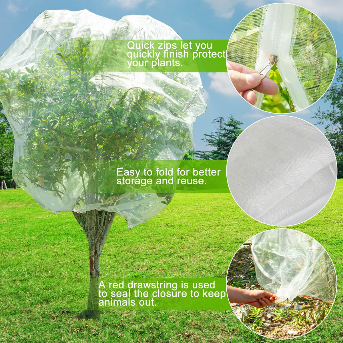 KXCOFTXI ultra-fine mesh lets light and water through for healthy growth