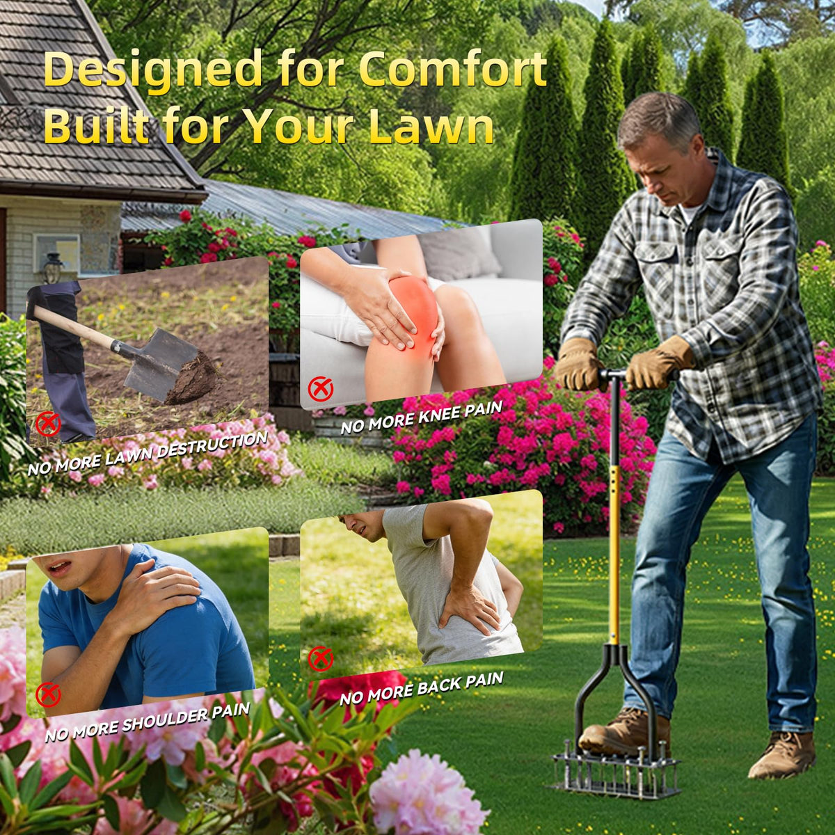 KXGBARN rust-resistant coating supports long-term seasonal lawn care.