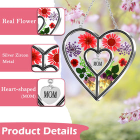 KY&BOSAM 7-inch heart suncatcher fits desks and shelves