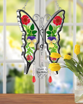KY&BOSAM butterfly window decor captures light beautifully