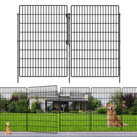 KYATE 15-panels garden fence front view for defined yard boundaries and pet containment.