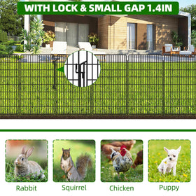 KYATE 48-inch height dog fence keeps pets safe outdoors.