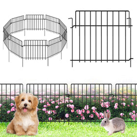 KYATE decorative garden fence panel forming a long boundary for borders