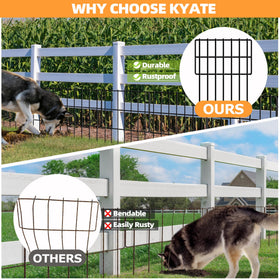 KYATE welded-wire construction delivers sturdy panels for all weather