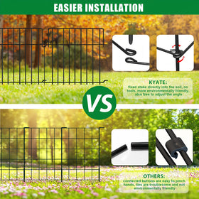 KYATE versatile fence for garden borders, patios, and yards