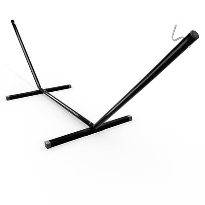 KYBOLT 12ft hammock stand side view showing sturdy steel frame for durable outdoor use