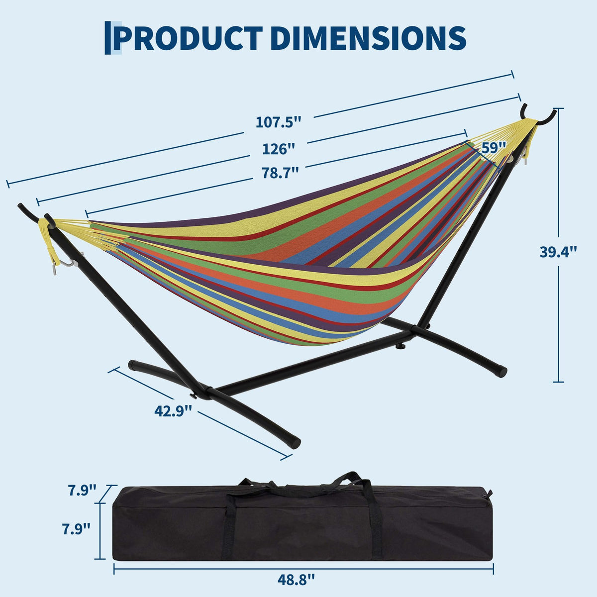 KYBOLT 500-lb-capacity-steel-frame demonstrates sturdy support for relaxing sessions.