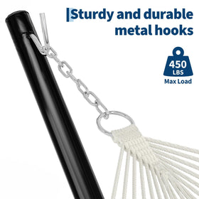KYBOLT hammock stand with hooks and chains ready for quick hammock hanging