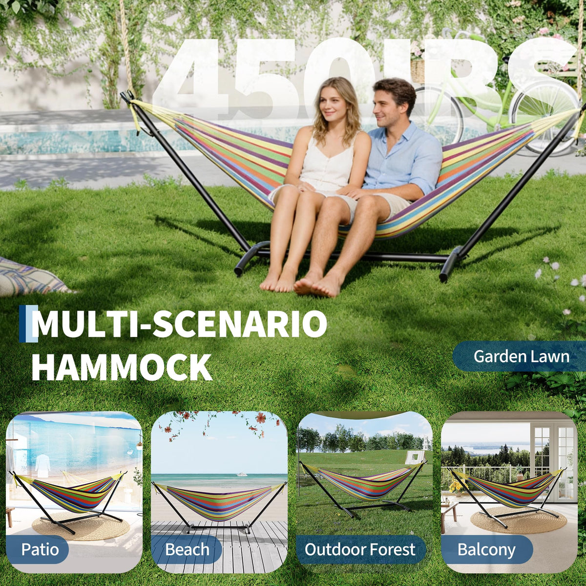 KYBOLT indoor-outdoor-patio-use fits backyards, decks, and camp setups.