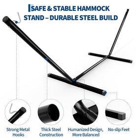 KYBOLT portable hammock stand ideal for patios, backyards, or camping