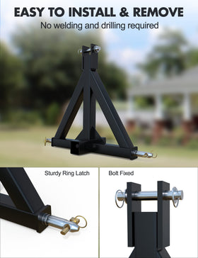 KYBOLT rust-resistant black powder-coated finish outdoors