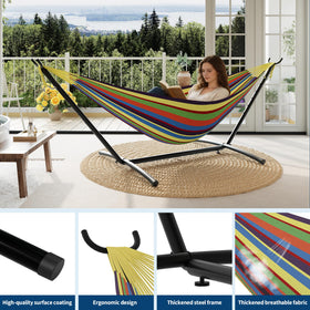 KYBOLT soft cotton-polyester hammock bed delivers breathable comfort for long lounging.