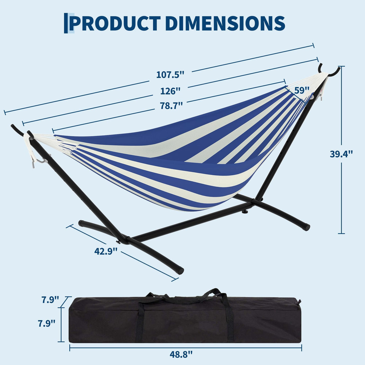 KYBOLT tool-free assembly shown for quick setup and easy portability.