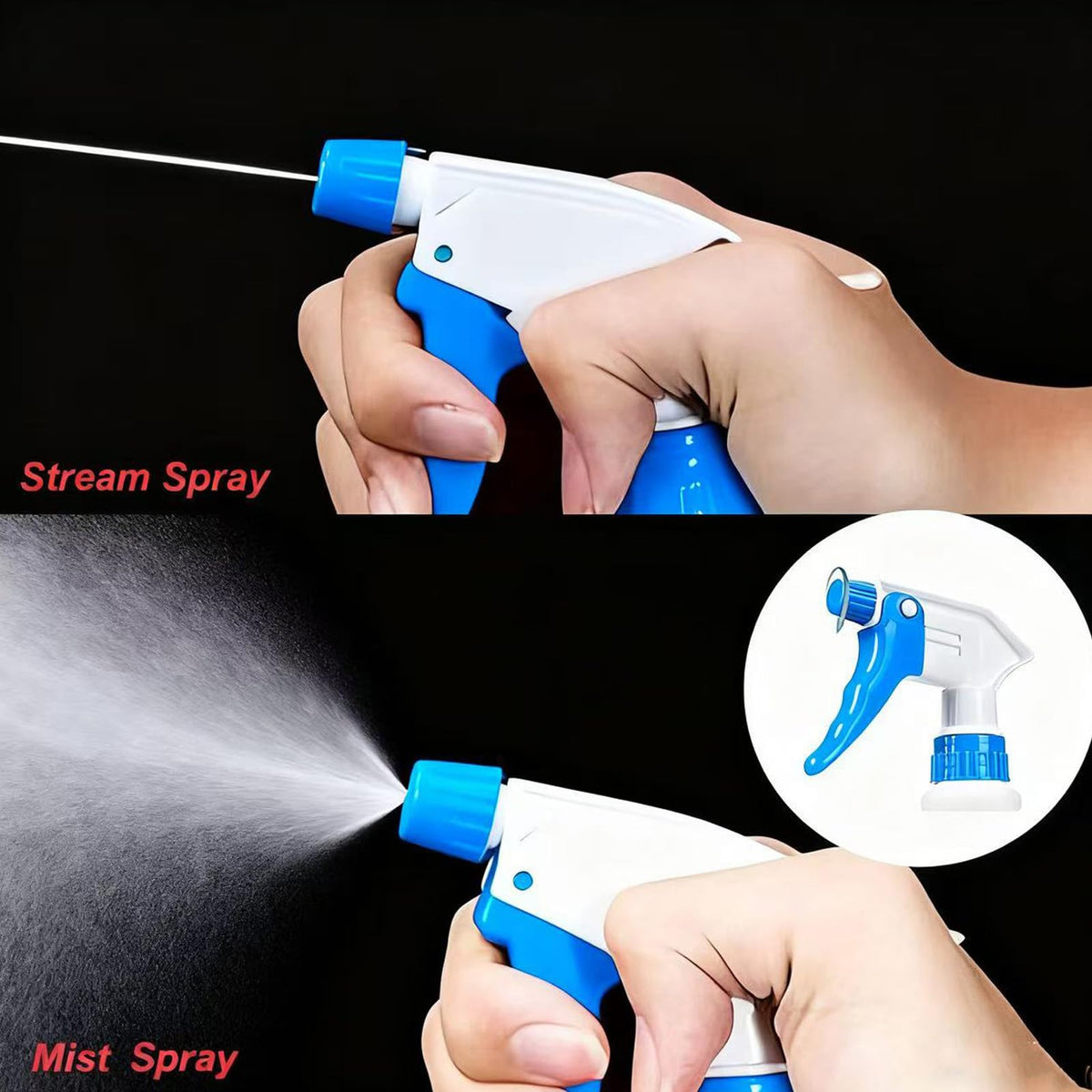 KYHYFJMD adjustable nozzle allows mist or stream for different needs