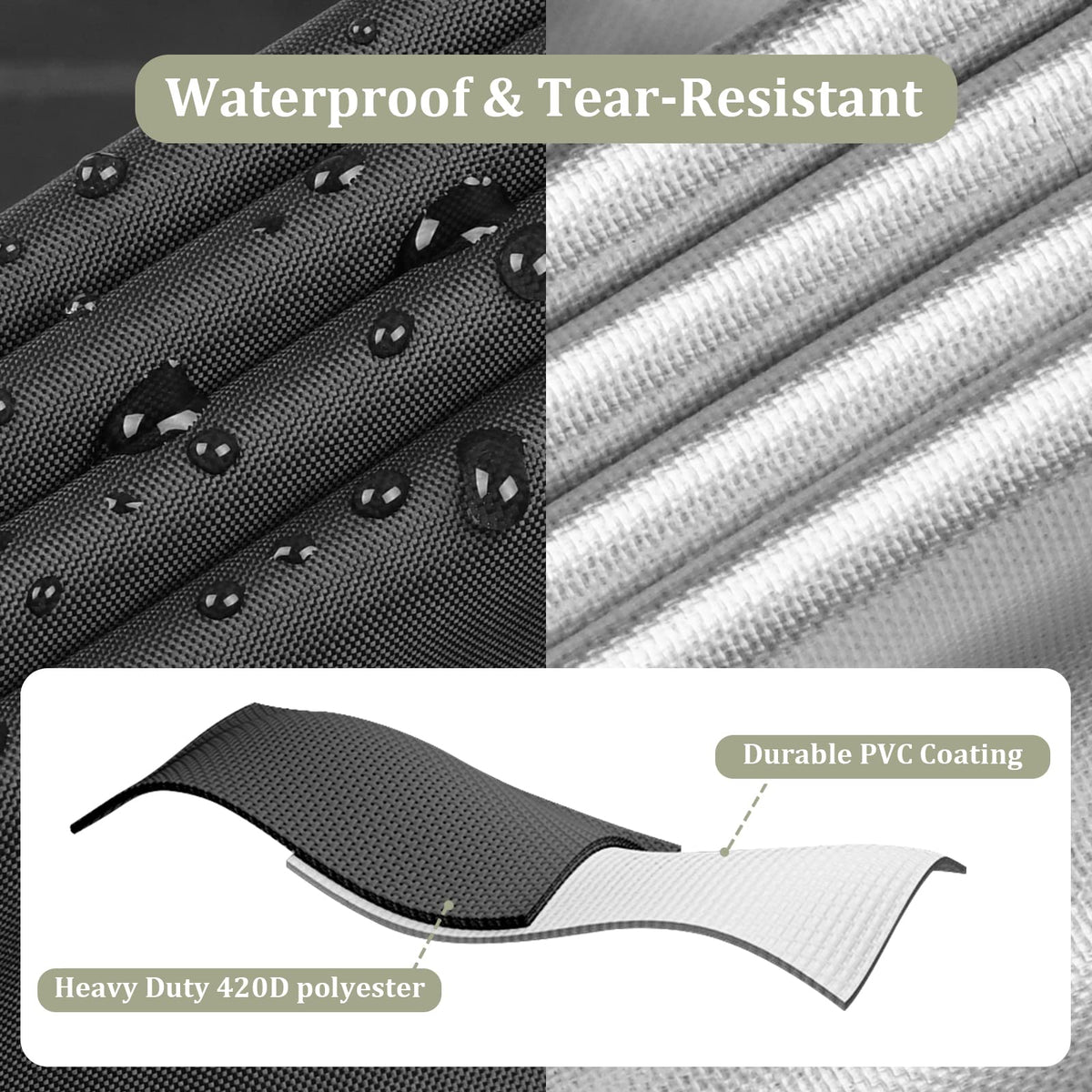 KylinLucky outdoor cover is easy to clean and maintain.