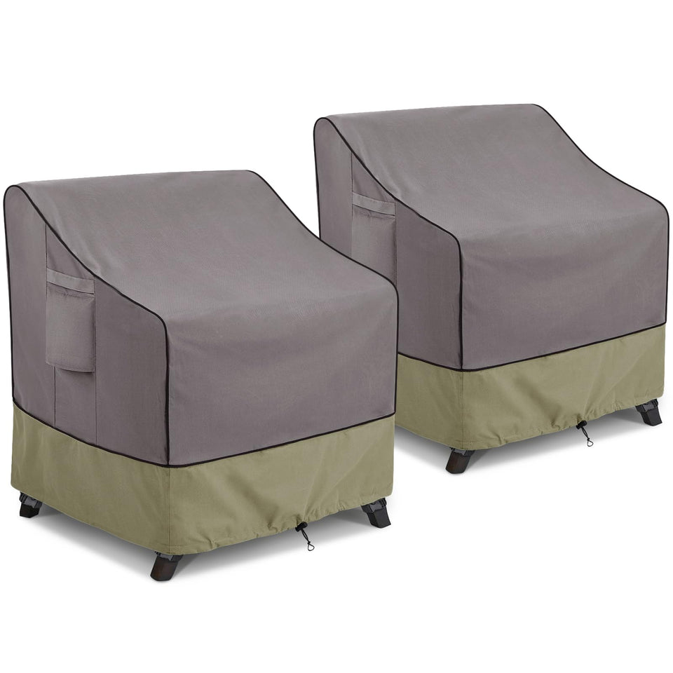 KylinLucky outdoor chair cover protecting furniture from sun and rain.