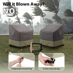 KylinLucky chair cover wind straps keep cover in place
